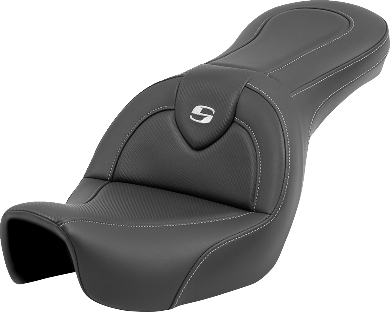 SADDLEMEN Roadsofa™ Seat - Carbon Fiber - without Backrest - FXD '06-'17 806-04-185