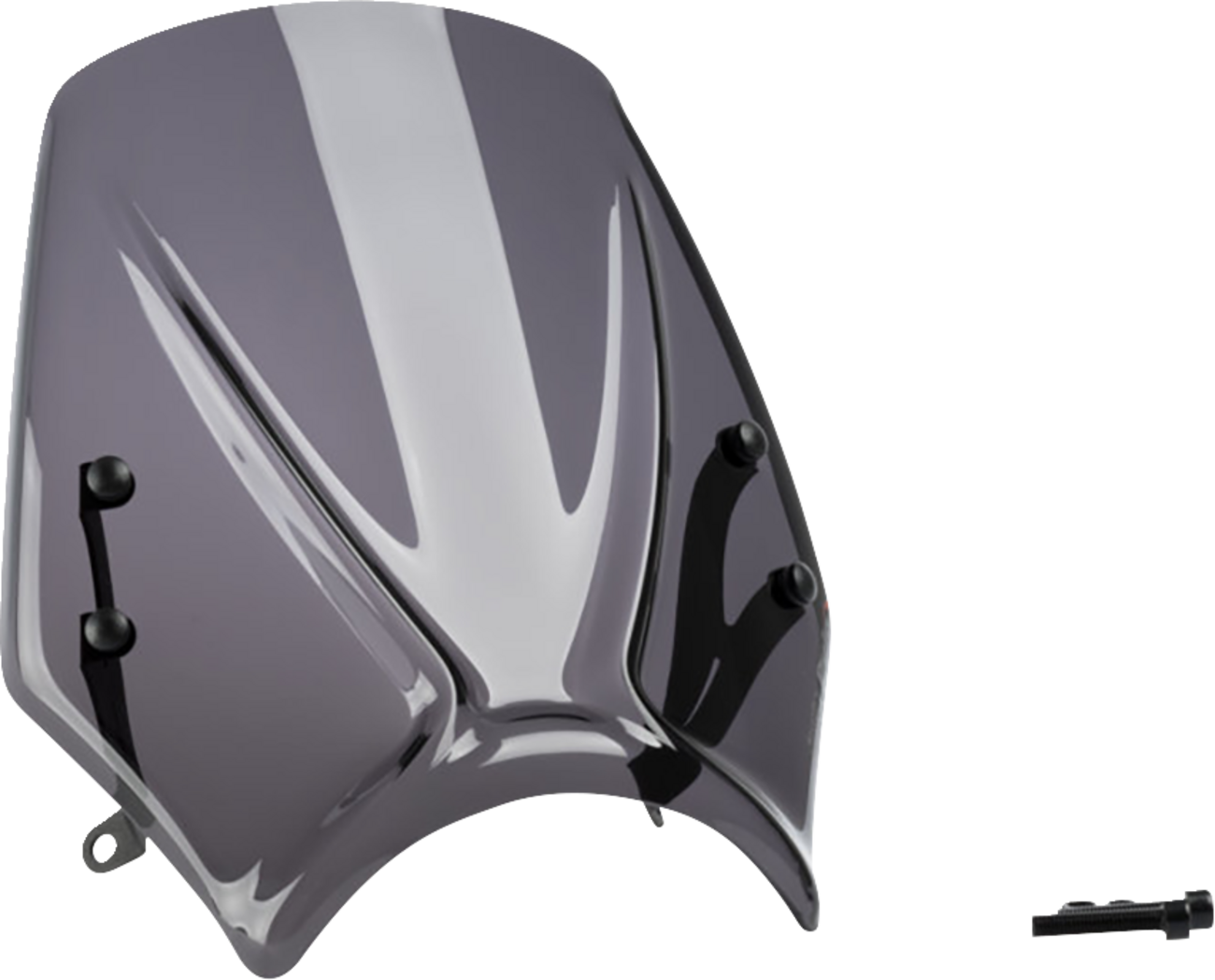 PUIG HI-TECH PARTS New Generation Windscreen - Black - Trident 660 20638N