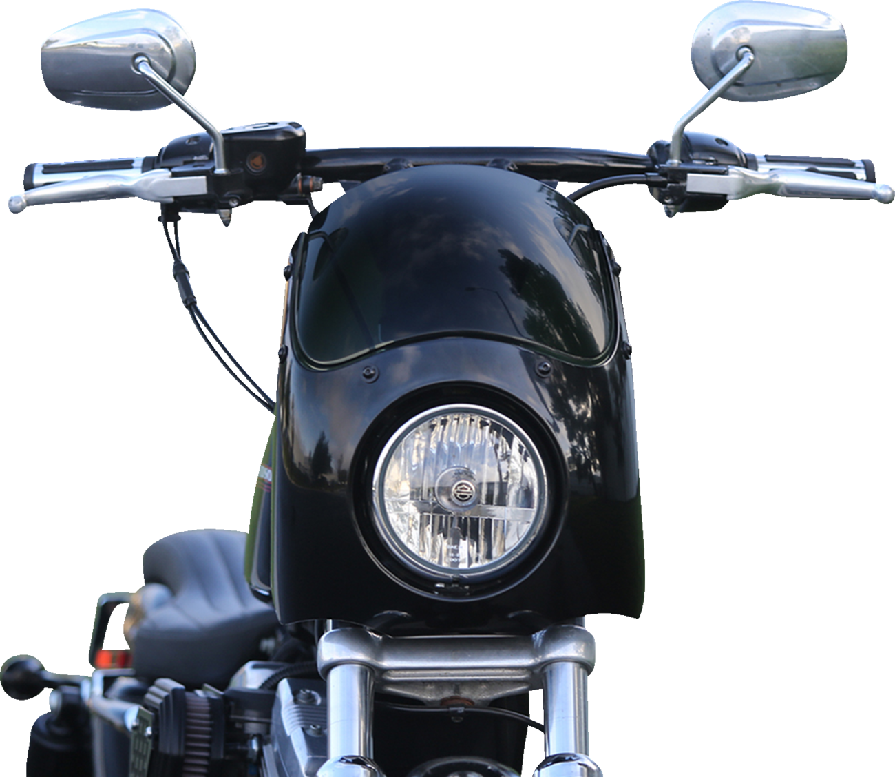 BURLY BRAND Outlaw Fairing - 5-3/4" Headlight - 35 mm - 49 mm Forks B10-0001