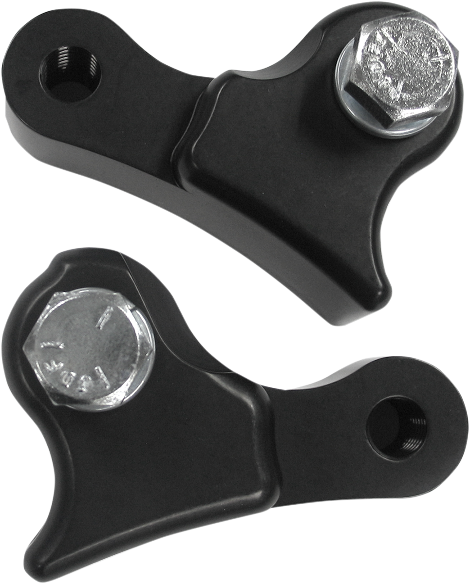 PINGEL Shock Lowering Bracket Kit - Rear - Lowers 1.00" - Black - FL 62140B