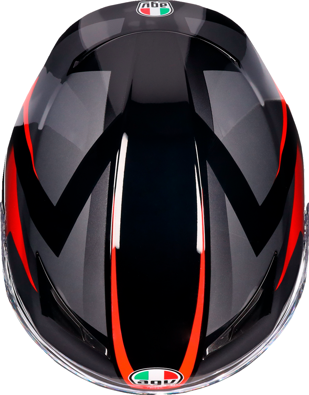 AGV K3 Helmet - Striga - Black/Gray/Red - Large 2118381004-018-L