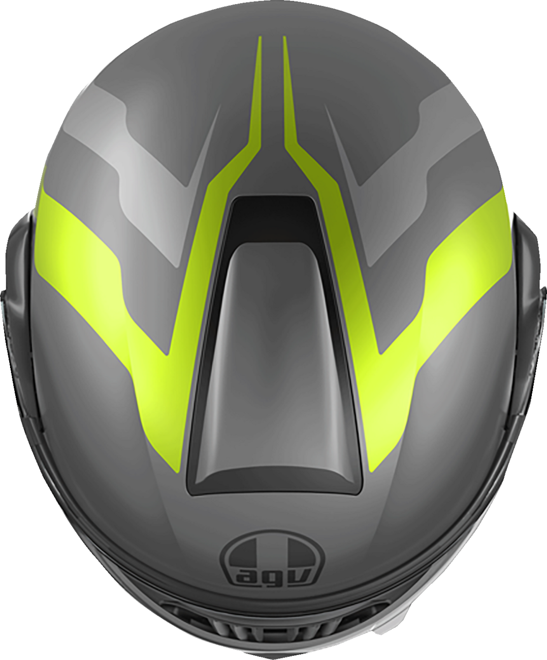AGV Streetmodular Helmet - Resia - Matte Gray/Black/Yellow Fluo - Large 2118296002007L