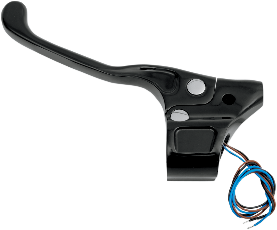 PERFORMANCE MACHINE (PM) Contour Billet Clutch Lever Assembly - Black 0062-2082-B