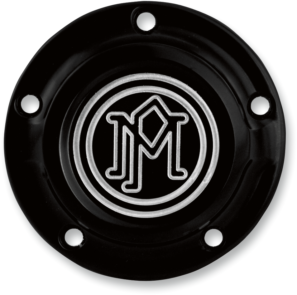 PERFORMANCE MACHINE (PM) Ignition Cover - Scalloped - 5 Hole - Contrast Cut™ - Twin Cam 0177-2029-BM