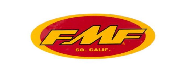 FMF 5" OVAL STICKER (YEL/RED) (100 PACK)