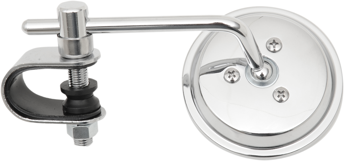 EMGO Mirror - Side View - Round - Chrome - 4" Stem - Left/Right - Each 20-06814