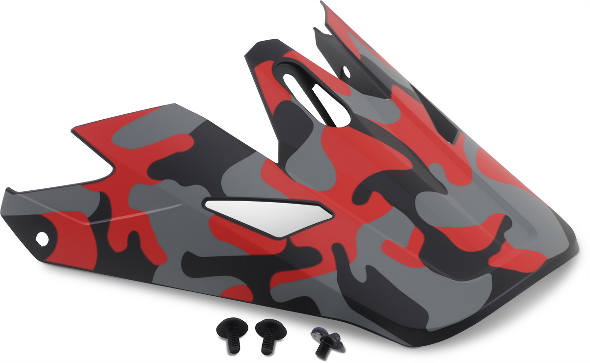 Z1R Rise Visor Kit - Camo - Red 0132-1335