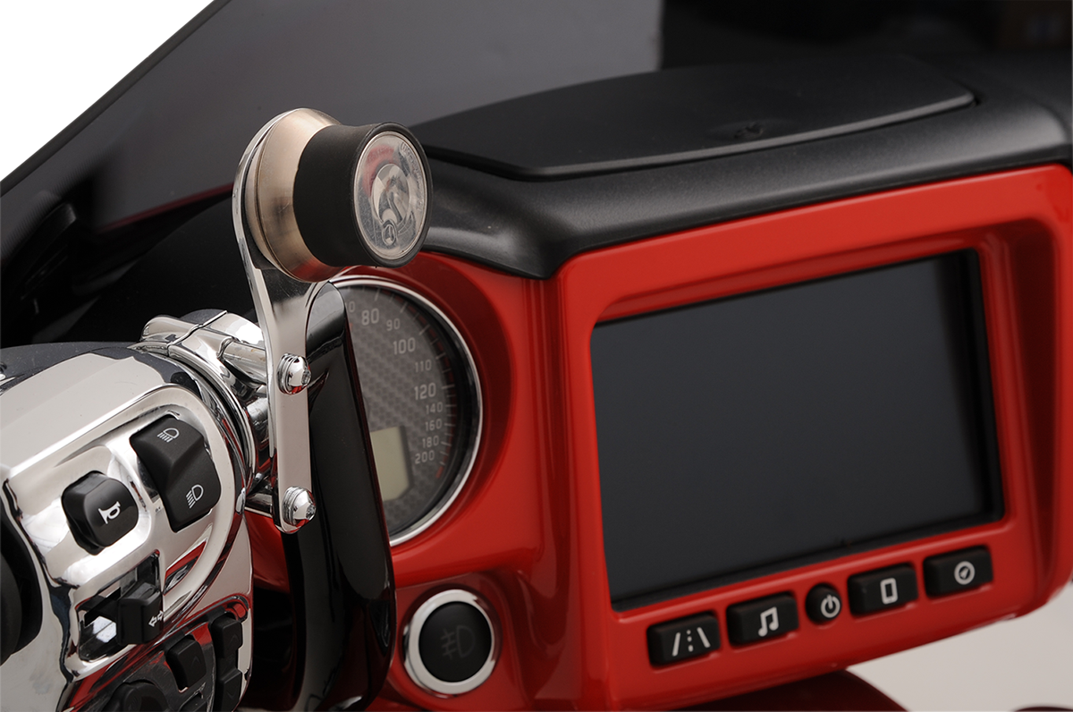 KLOCK WERKS iOmount™ for Indian - Left Perch Mount - Chrome - Touring KWD-04-0383