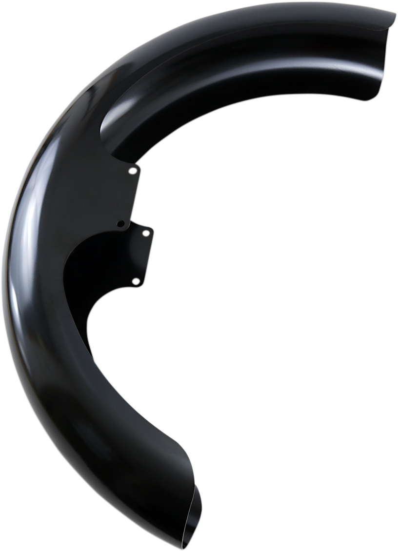 KLOCK WERKS Wrapper Front Fender - Black - 21" Wheel - HD Dyna/Softail KWF-02-0005