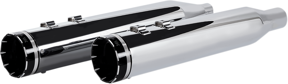 KHROME WERKS 4-1/2" HP-Plus® Slip-On Mufflers - Chrome with Tracer - Touring 202735