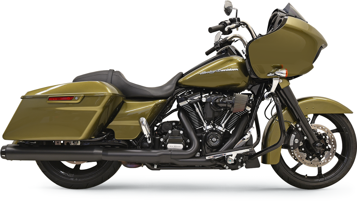 BASSANI XHAUST 4" Quick Change Series Slip-On Mufflers - Black 1F742B