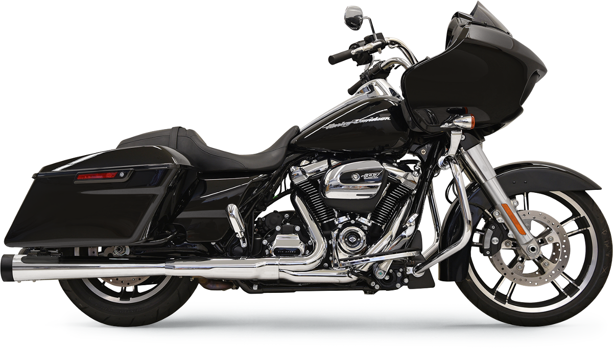 BASSANI XHAUST DNT® Megaphone Slip-On Mufflers - Chrome/Chrome - FL 1F572DNT6