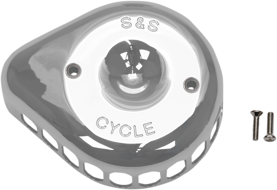 S&S CYCLE Air Cleaner Cover - Mini Teardrop - Chrome 170-0367