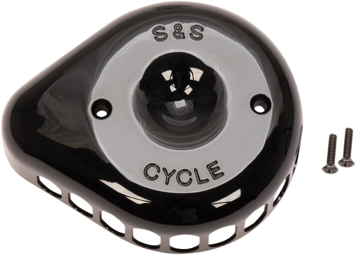 S&S CYCLE Air Cleaner Cover - Mini Teardrop - Black 170-0366