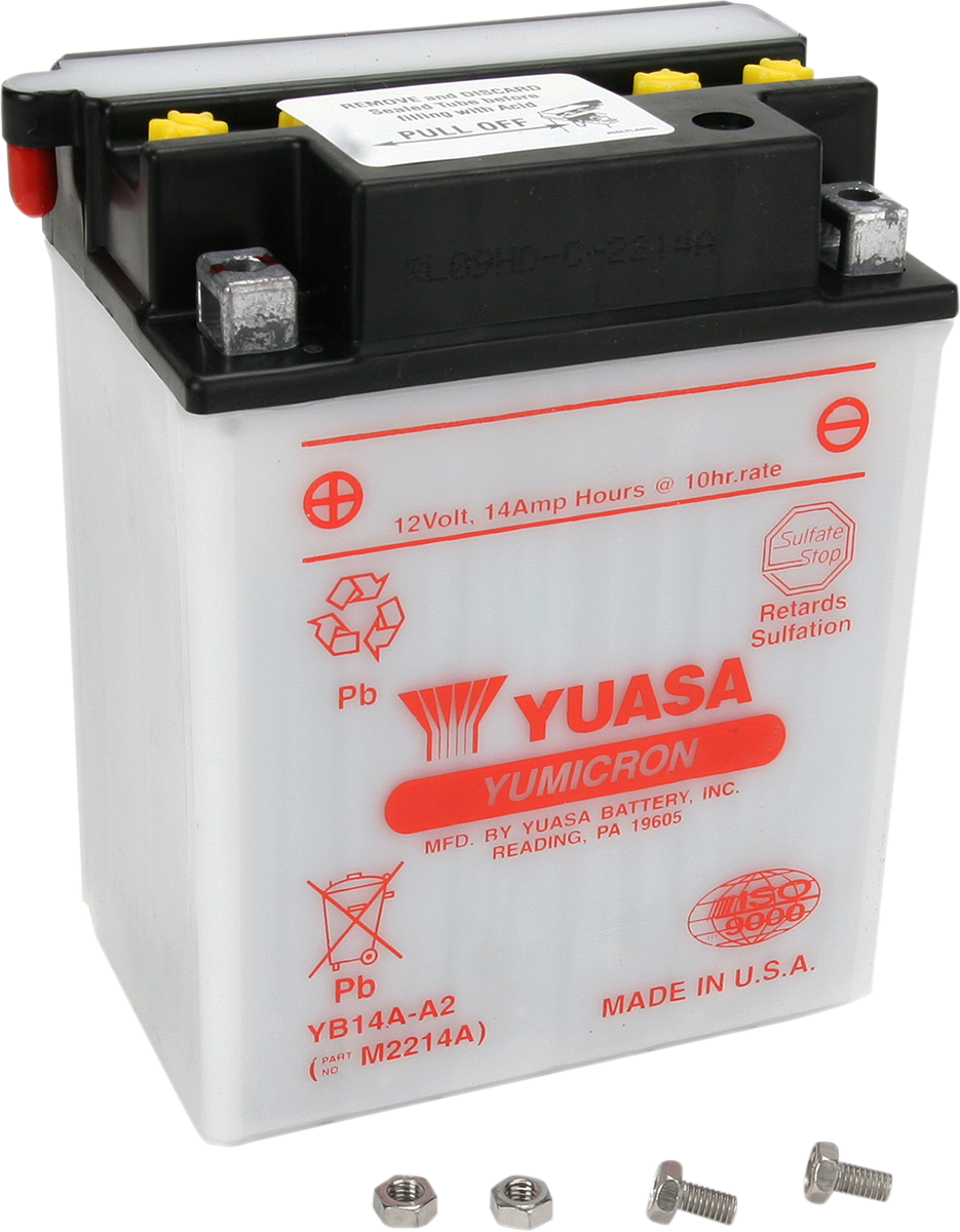 YUASA YUAM2214AIND YB14A-A2 Lead-Acid Battery – Compact Power Solution