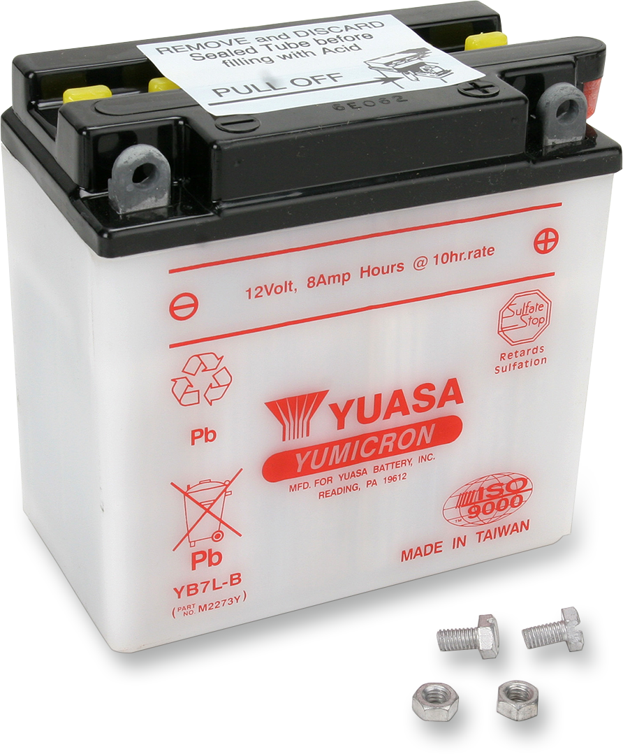 YUASA YUAM2273Y YB7L-B Lead-Acid Battery - Powerful Compact Power Source
