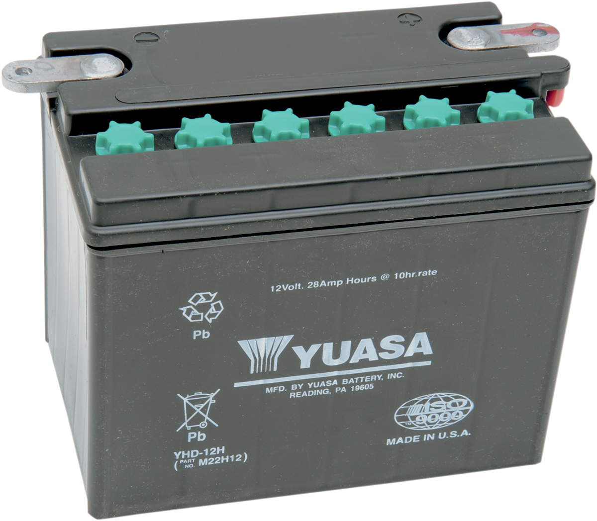YUASA YHD-12 Yumicron CX Lead/Calcium Battery - High Cranking Power and Low Maintenance