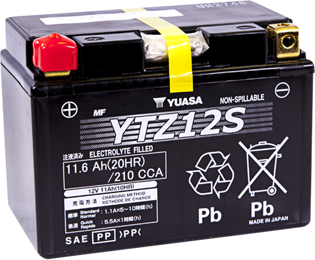 YUASA AGM Battery YTZ12S YUAM7212A - High Cranking Amps for Reliable Vehicle Starts