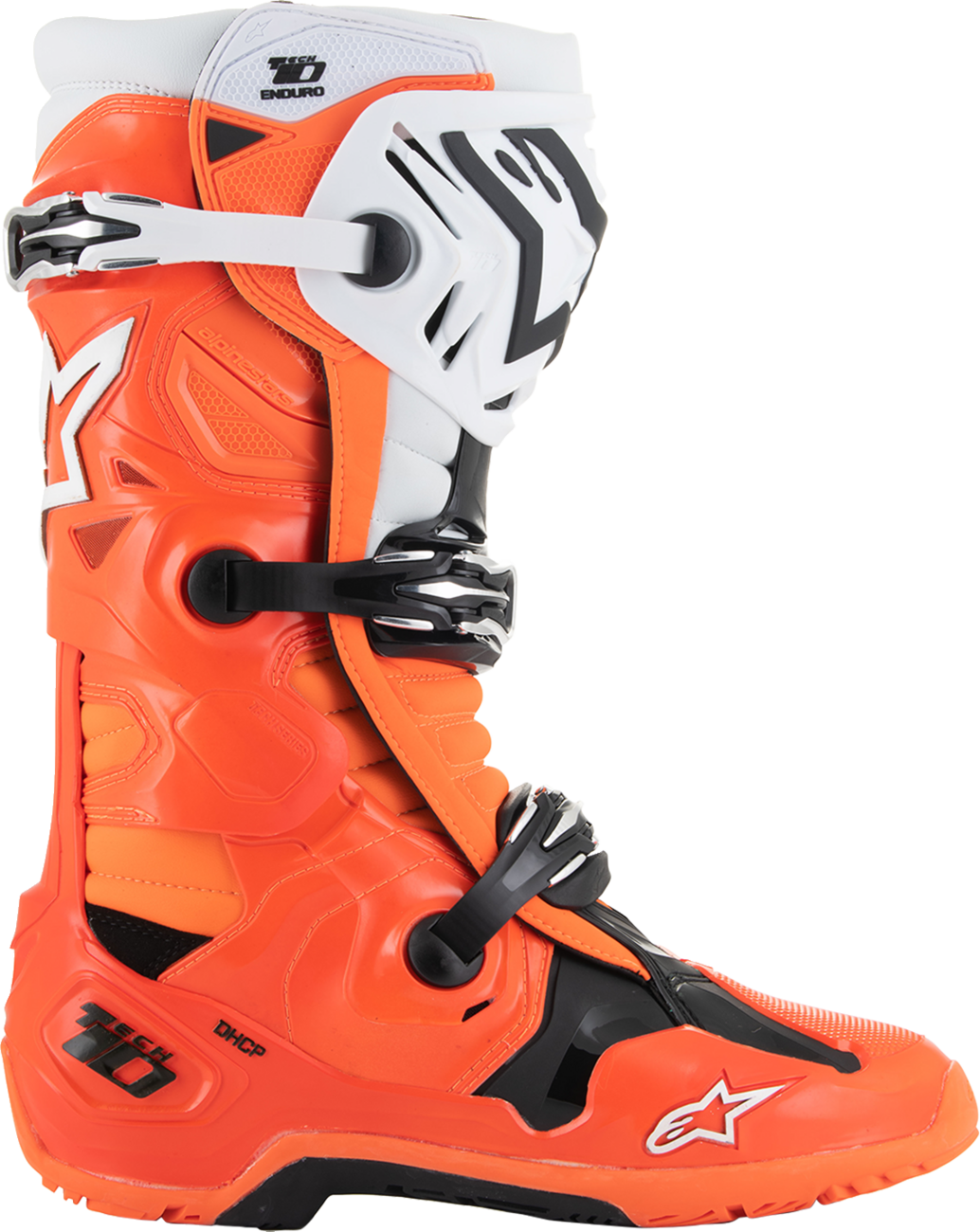 ALPINESTARS Tech 10 Enduro Boots - Fluorescent Orange/Black/White - US 9 / EU 43 2010025-4512-9