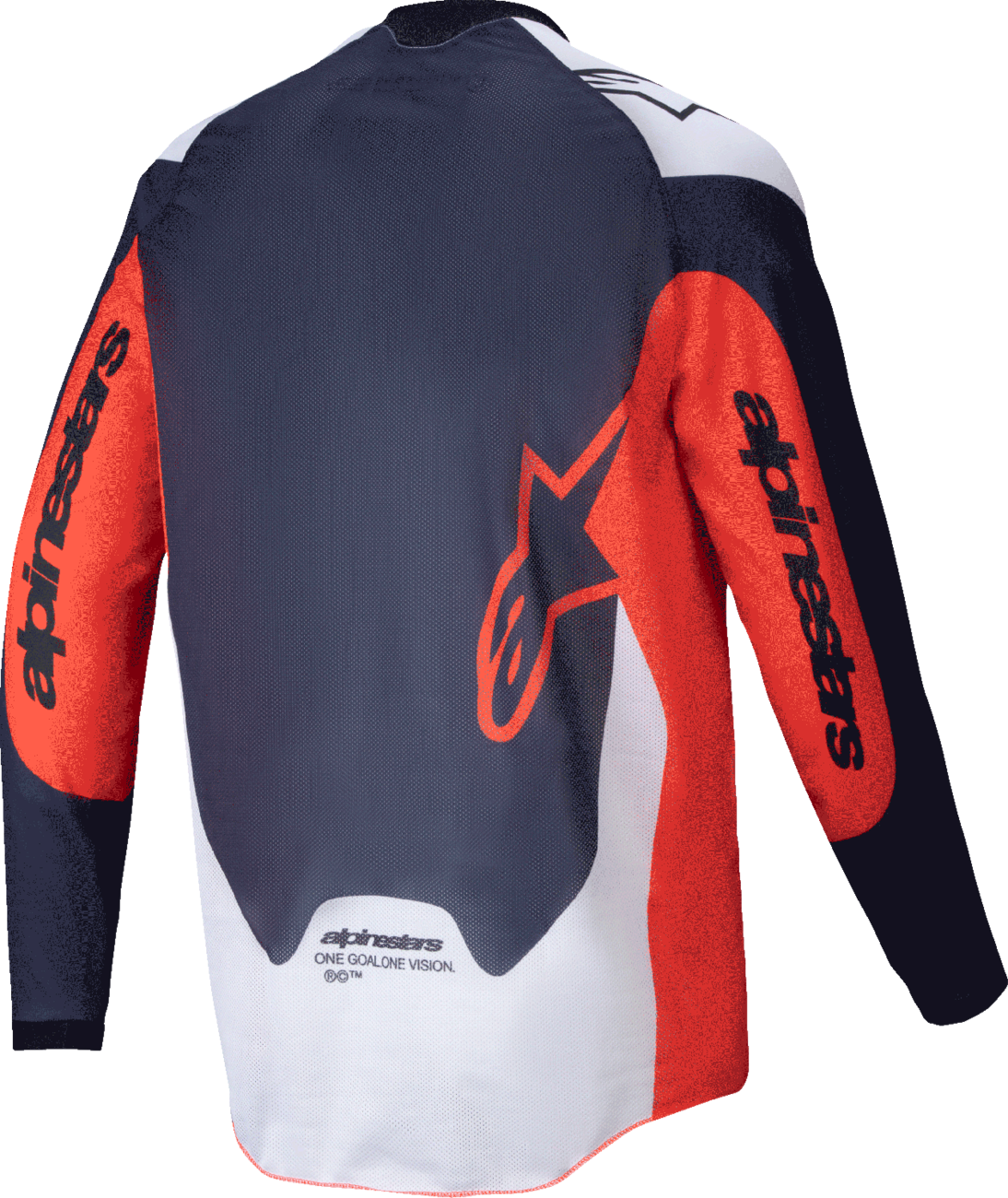 ALPINESTARS Pro-Dura Long-Sleeve Jersey - Navy/Hot Orange/White - Large 3760125-7162-L
