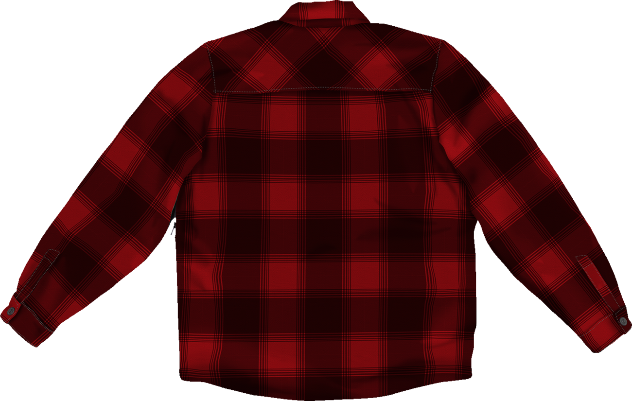 ICON Fallblock CX Flannel™ Jacket - Red - Medium 2820-6975