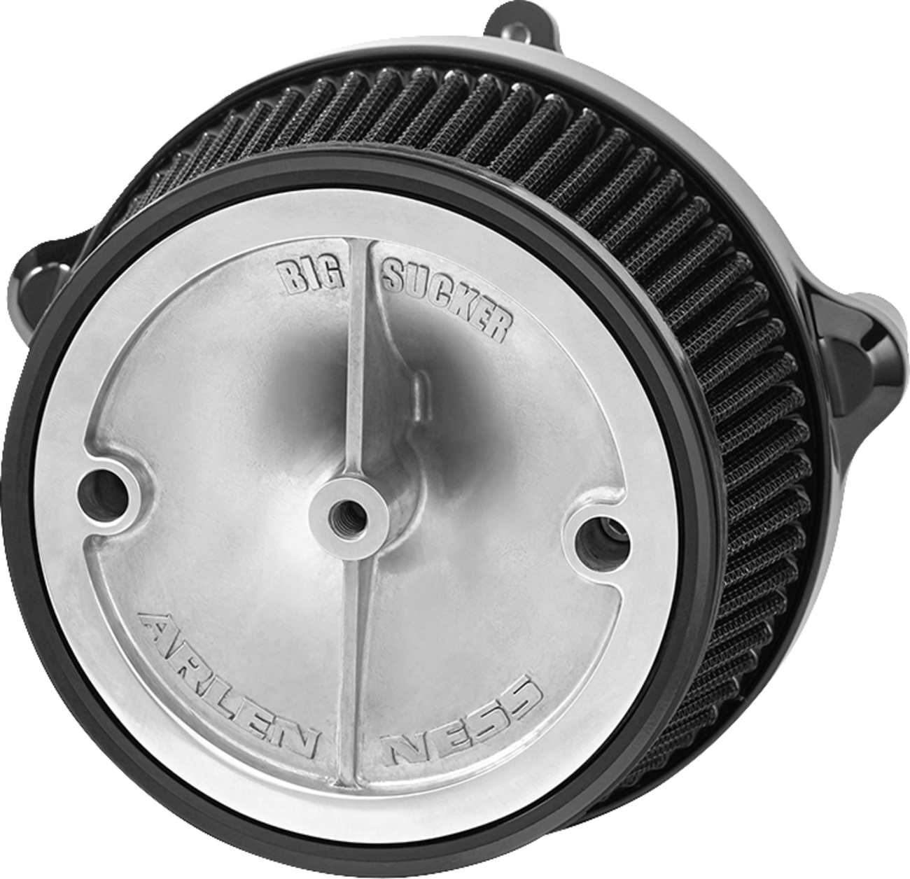 ARLEN NESS Big Sucker™ Stage 1 Air Cleaner Kit with Cover - Beveled - Black 600-305