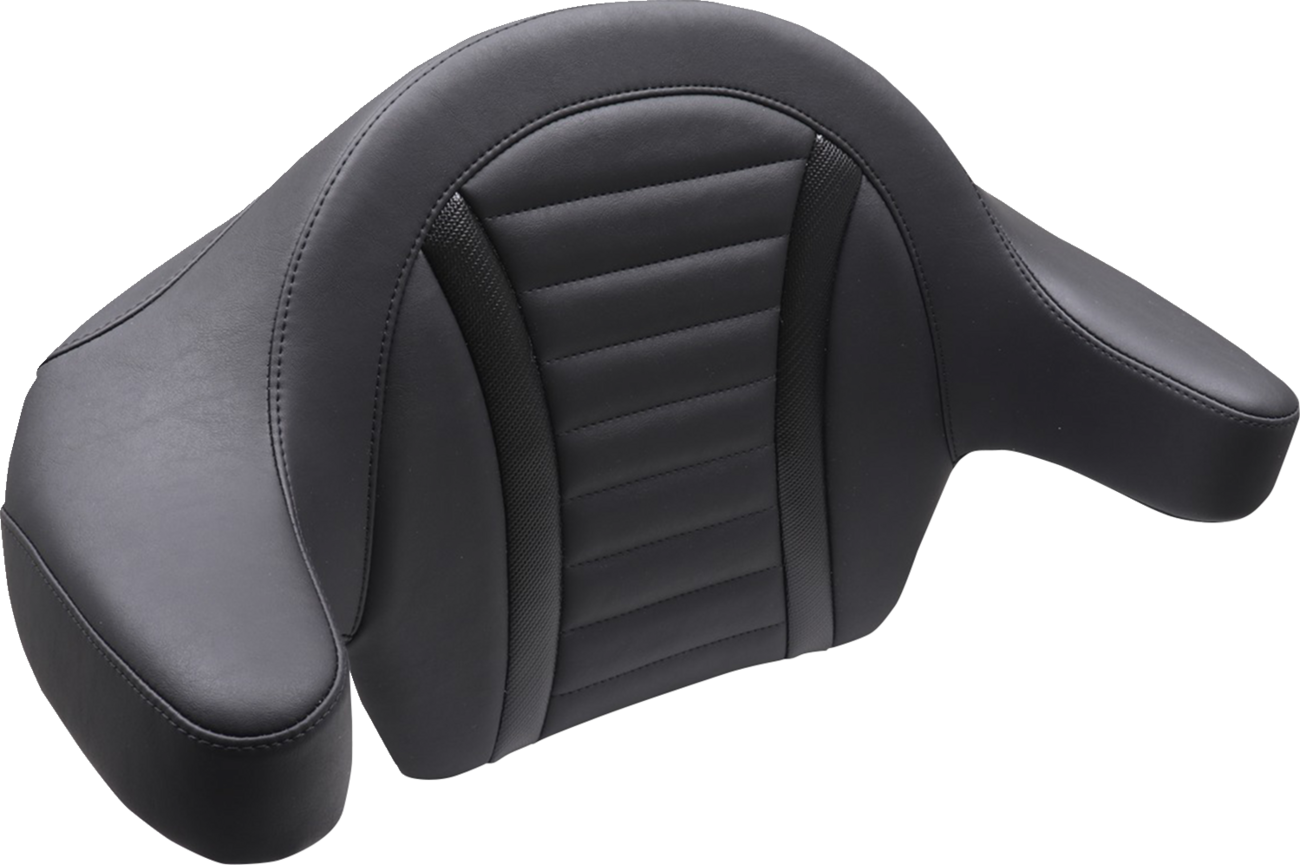 MUSTANG Deluxe Extended Passenger Arm Backrest - Black - Touring 88403