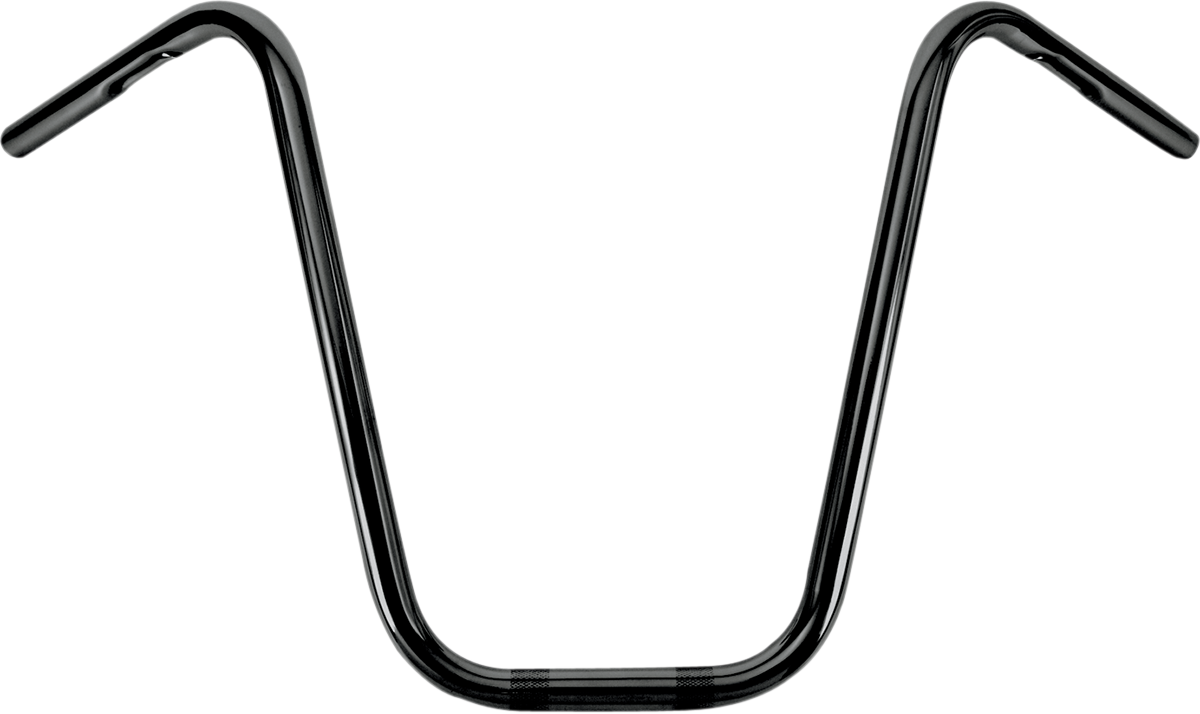 BURLY BRAND 1" Narrow Bottom Ape Hanger Handlebar - 16" - Black B28-339