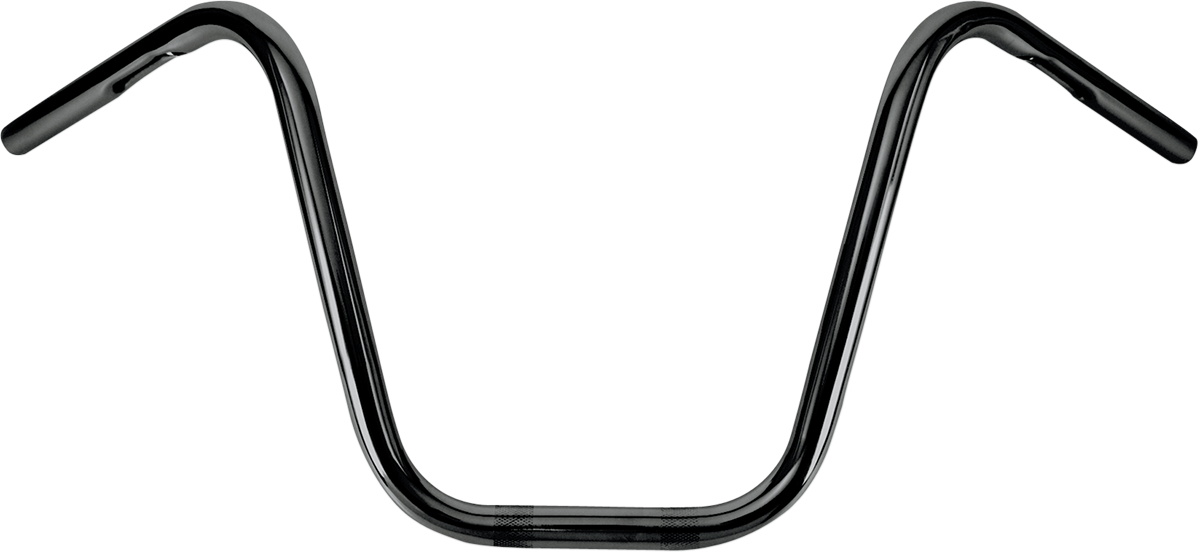 BURLY BRAND 1" Narrow Bottom Ape Hanger Handlebar - 12" - Black B28-348