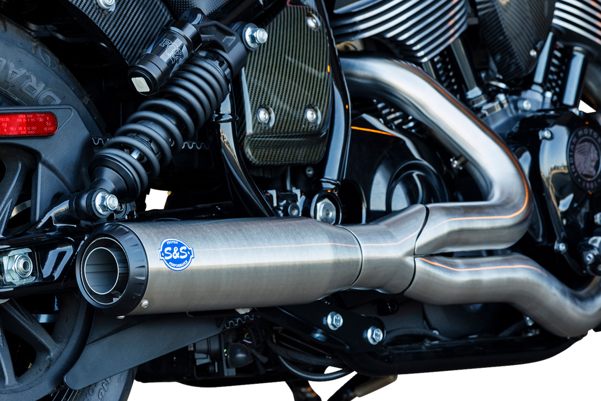 S&S CYCLE 2-into-1 Qualifier Exhaust System - Stainless - 49-State - Indian Chief 550-1115