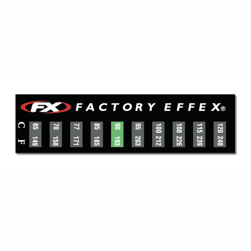 Factory Effex Temperature Sticker 3-Pack - Precision Temperature Monitoring for Your Vehicle