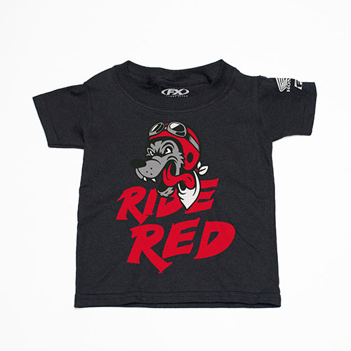 Factory Effex Honda Ride Red Wolf Toddler T-Shirt in Black (Size 3T)