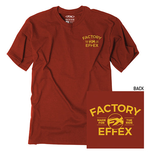 Factory Effex FX Men’s Crew T-Shirt Cardinal FX Virtue (Large)