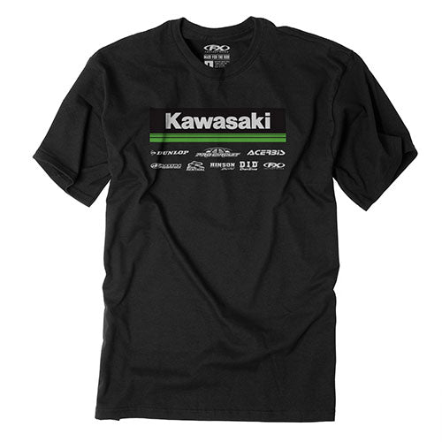 FACTORY EFFEX 2021 KAWASAKI RACEWEAR T-SHIRT / BLACK XXL