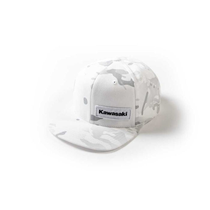 Factory Effex Kawasaki Camo Snapback Hat - White