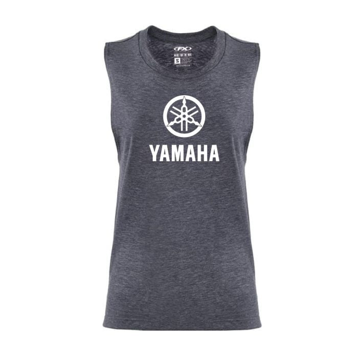 Factory Effex Yamaha Idol Women's Muscle Tank in Navy, Size Small (Part #27-87250)