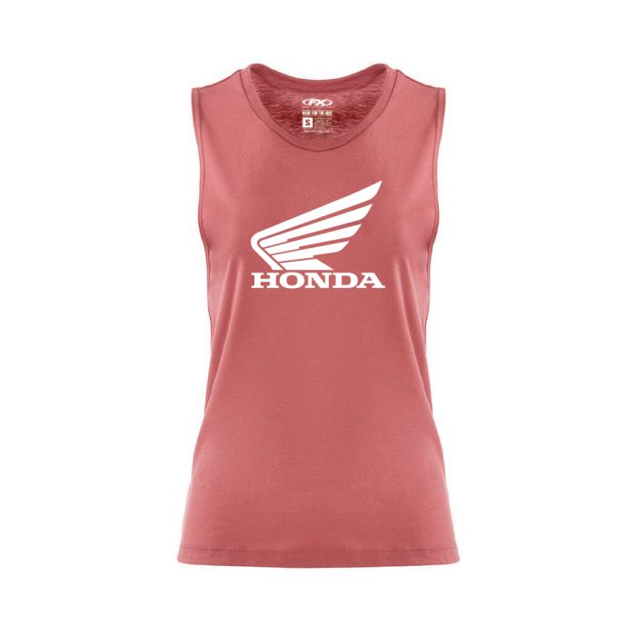 Factory Effex Honda Wing Women's Muscle Tank - Hot Pink, Size XL