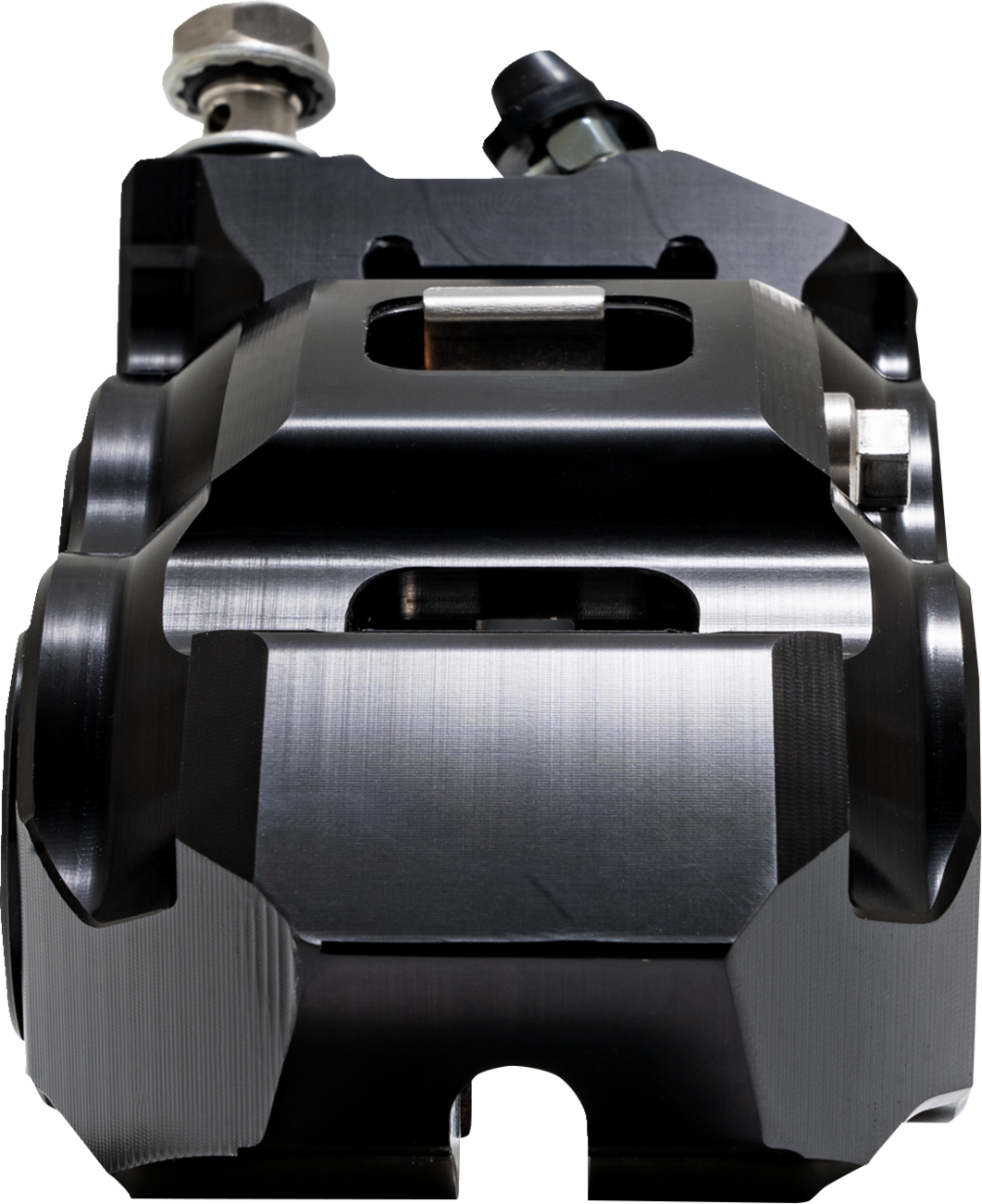 PERFORMANCE MACHINE (PM) Caliper - 137 X 4B - Left - Black Anodized with Clear Bore Caps 0053-2957-MC