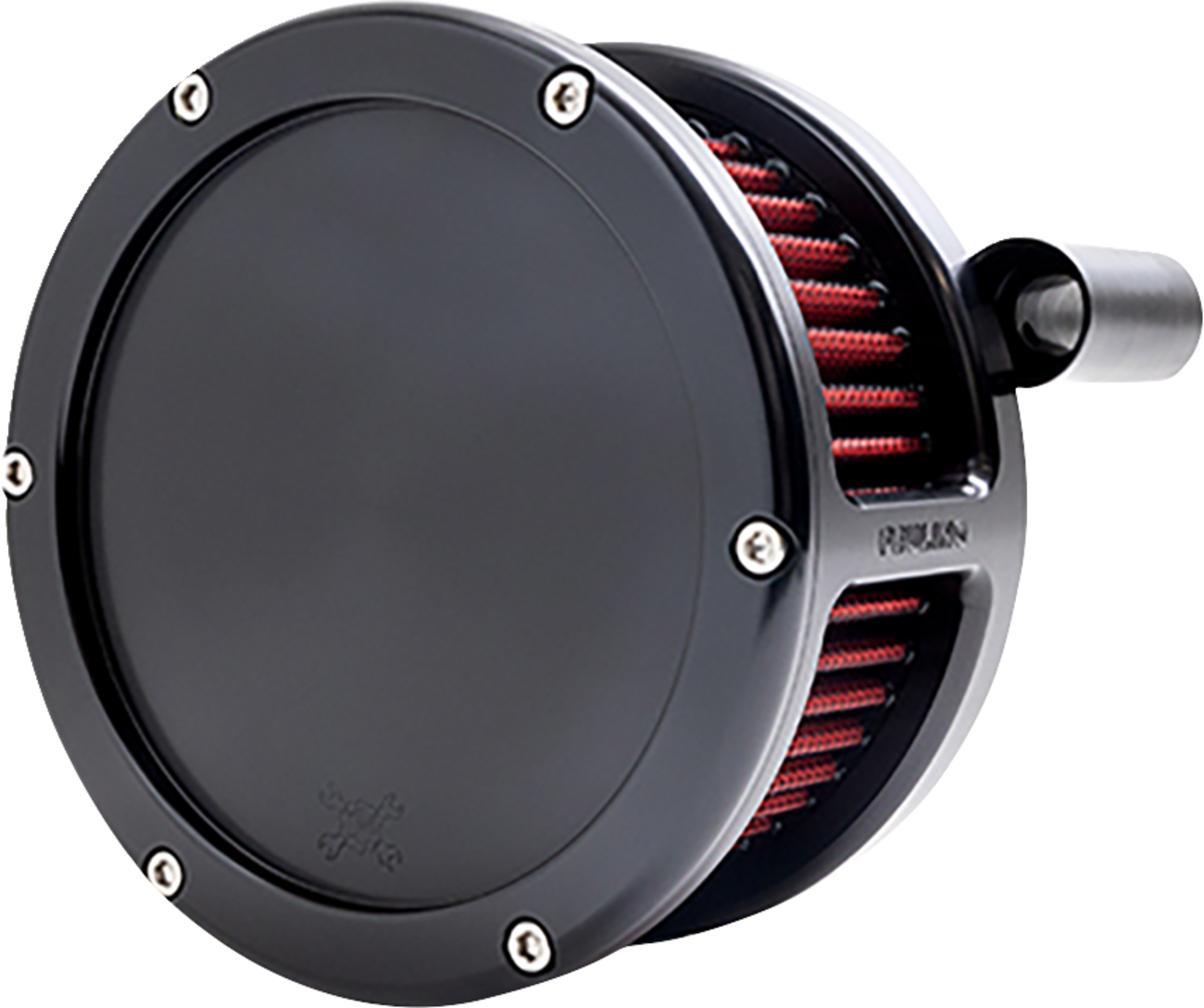 FEULING PARTS BA Air Cleaner Kit - Black with Red Filter - '08-'17 Dyna/Softail/Touring 5453