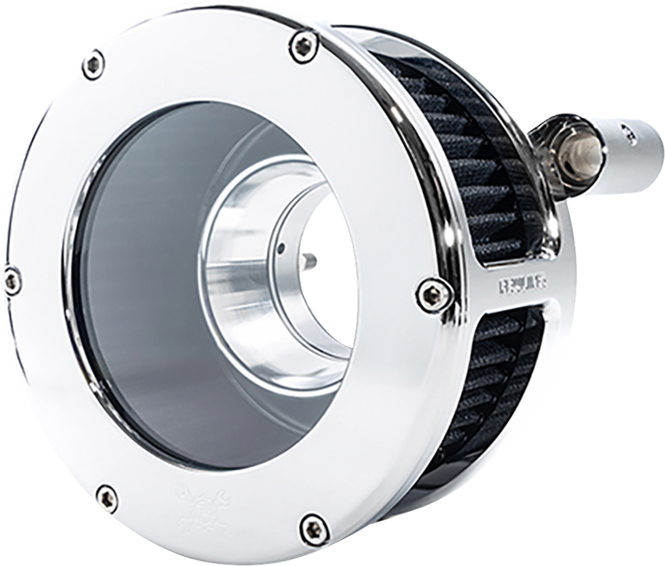 FEULING PARTS BA Air Cleaner Kit - Chrome/Clear with Black Filter - '93-'99 Evolution Big Twin 5568