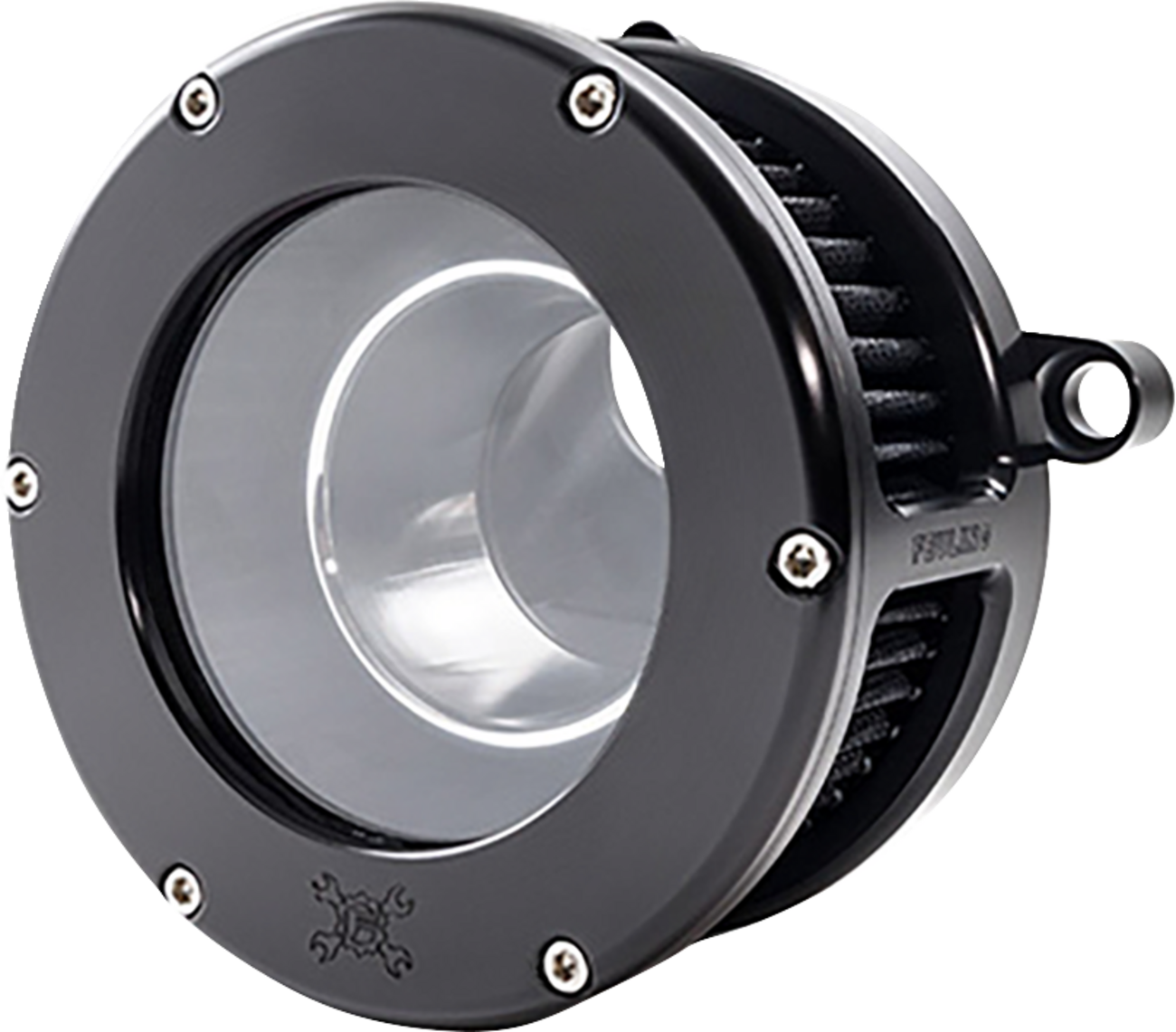 FEULING PARTS BA Air Cleaner Kit - Black/Clear with Black Filter - M8 5574