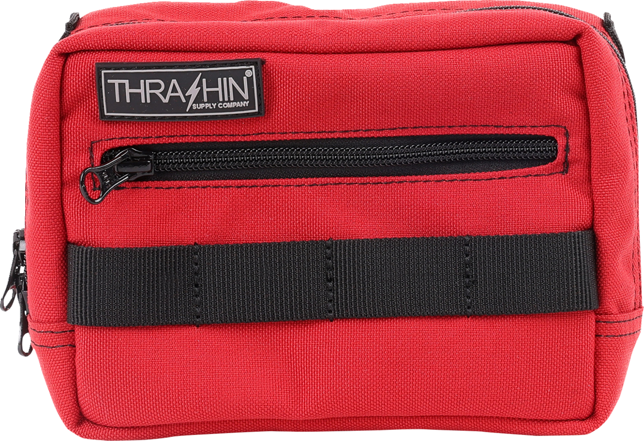 THRASHIN SUPPLY CO. Handlebar Bag - Red THB-0015