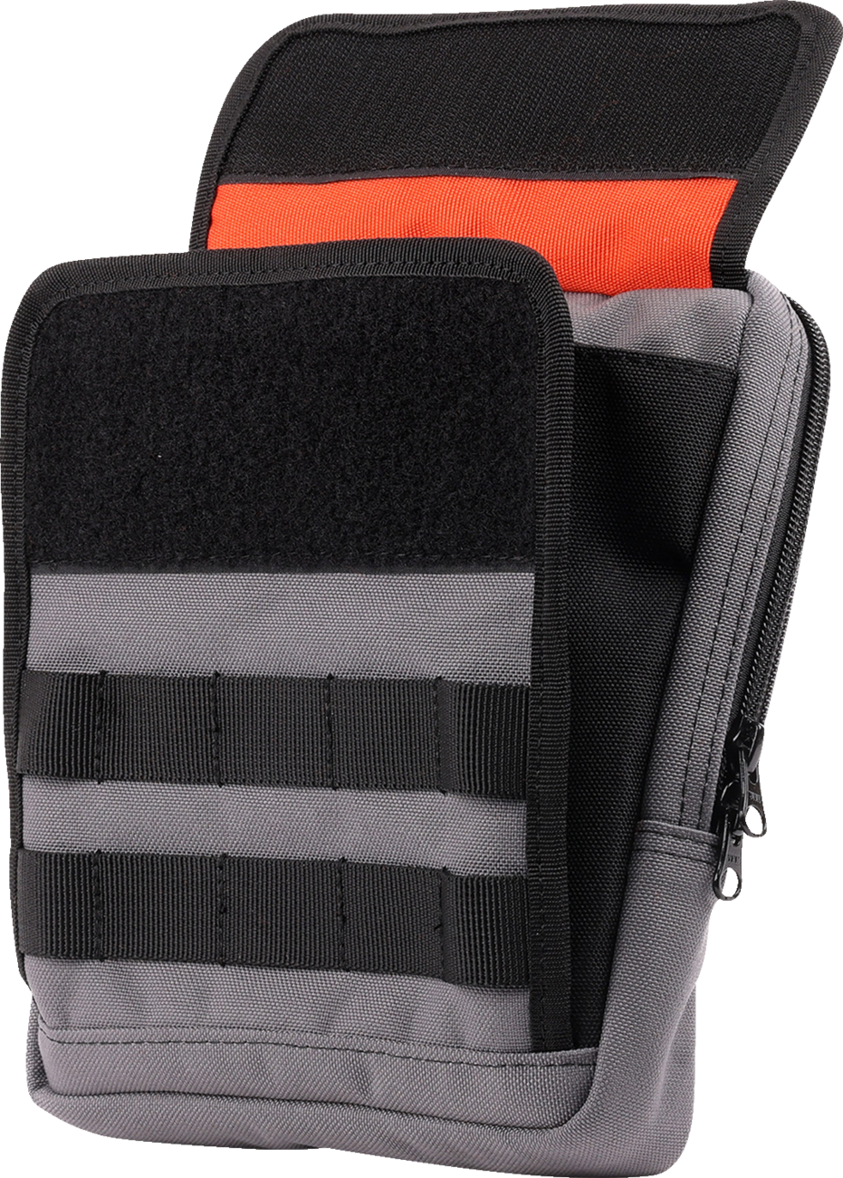 THRASHIN SUPPLY CO. Handlebar Bag - Slim - Gray THB-0030