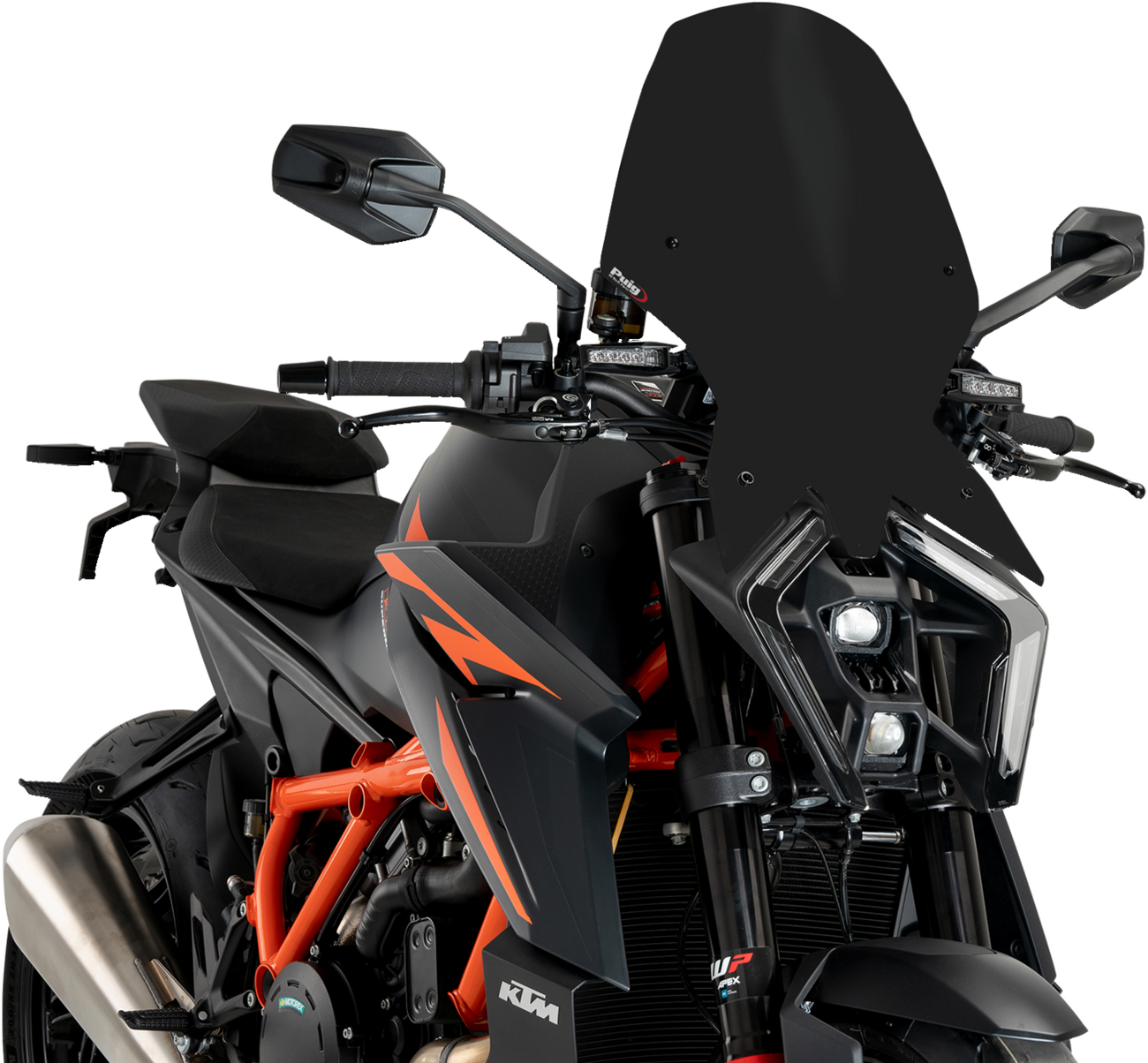 PUIG HI-TECH PARTS New Generation Windscreen - Black - 1390 Super Duke 21907J