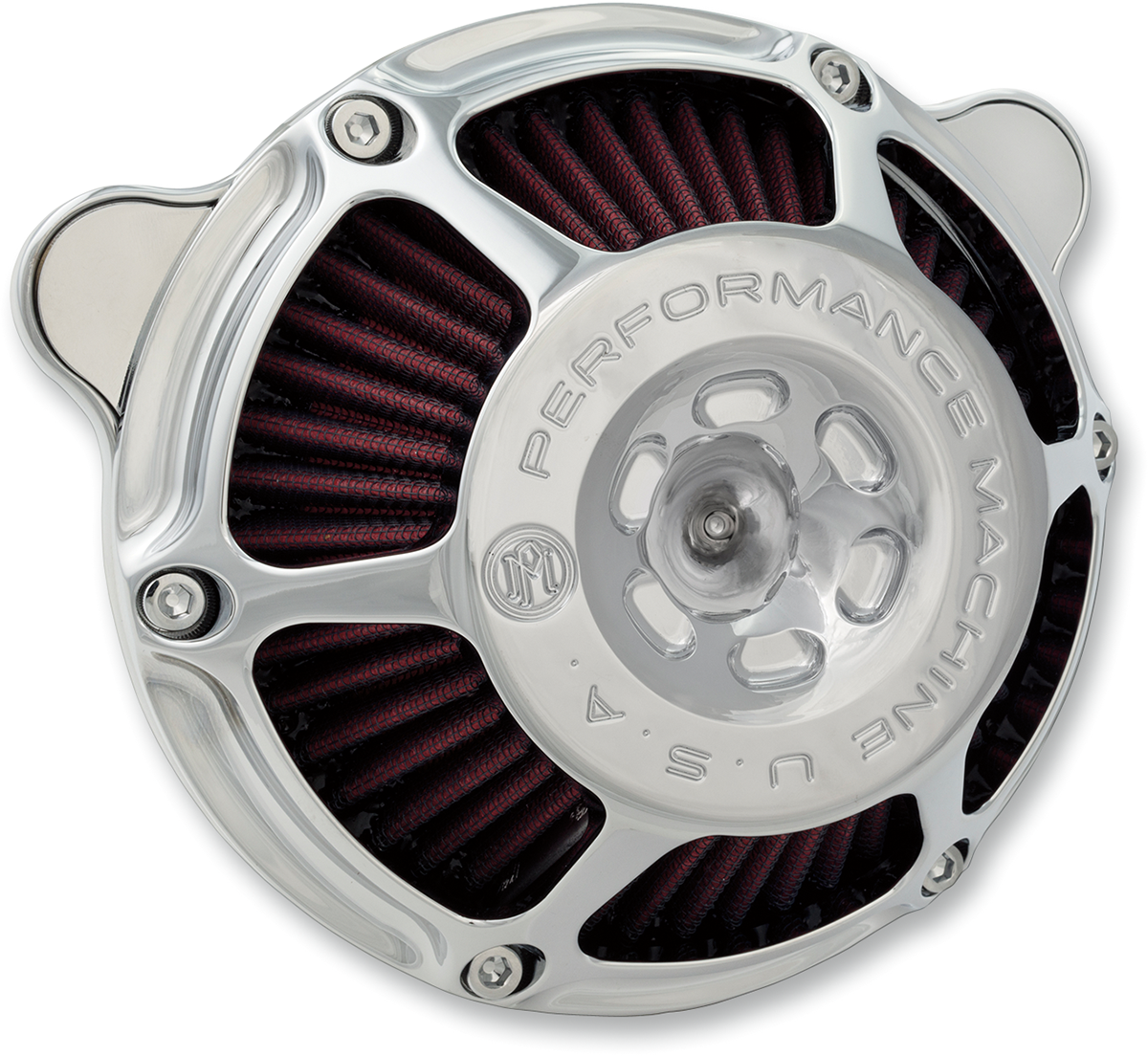 PERFORMANCE MACHINE (PM) Max HP Air Cleaner Kit - Chrome 0206-2124-CH