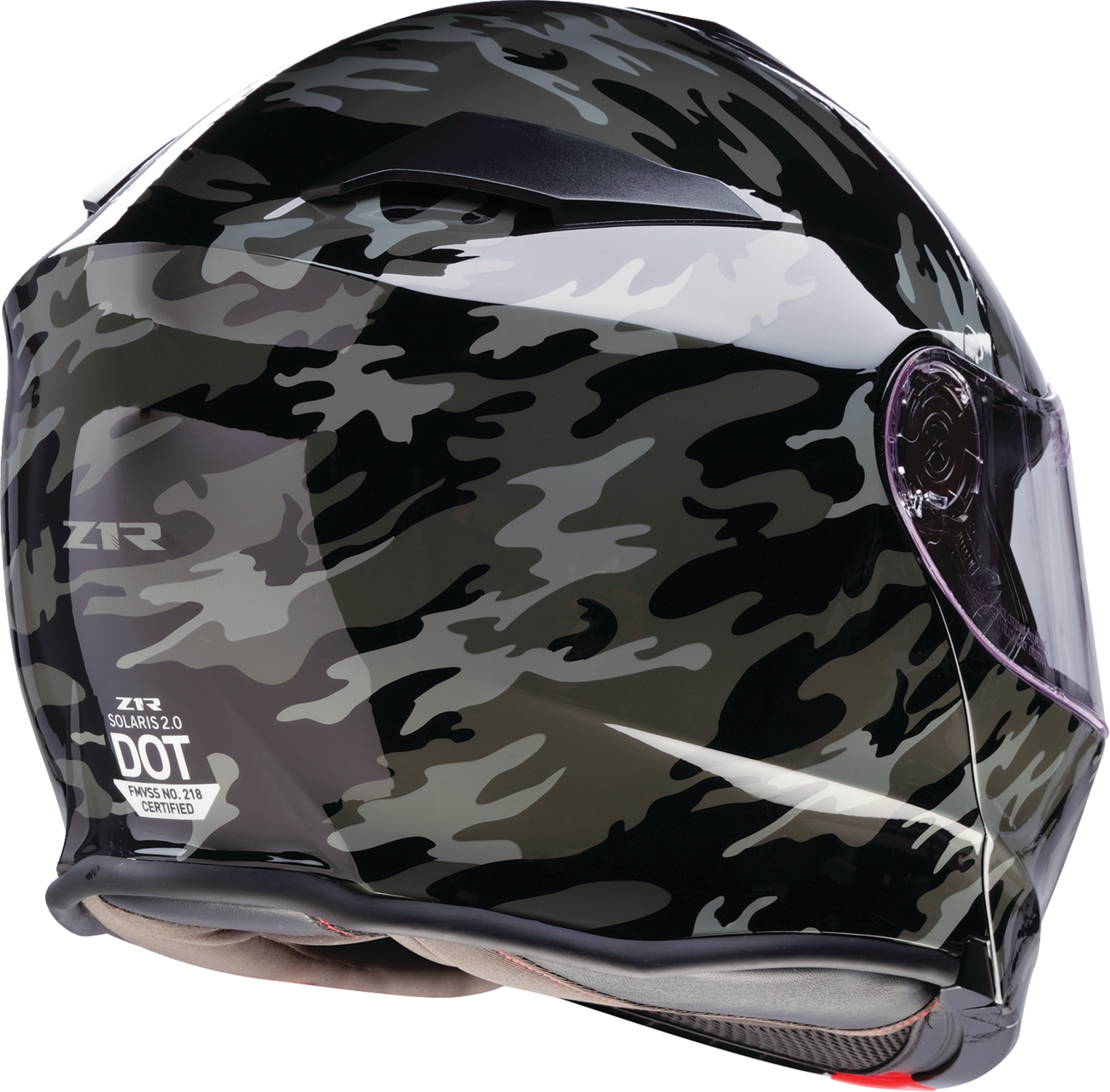 Z1R Solaris 2.0 Modular Helmet - Camo - Black/Gray - XS 0100-2607