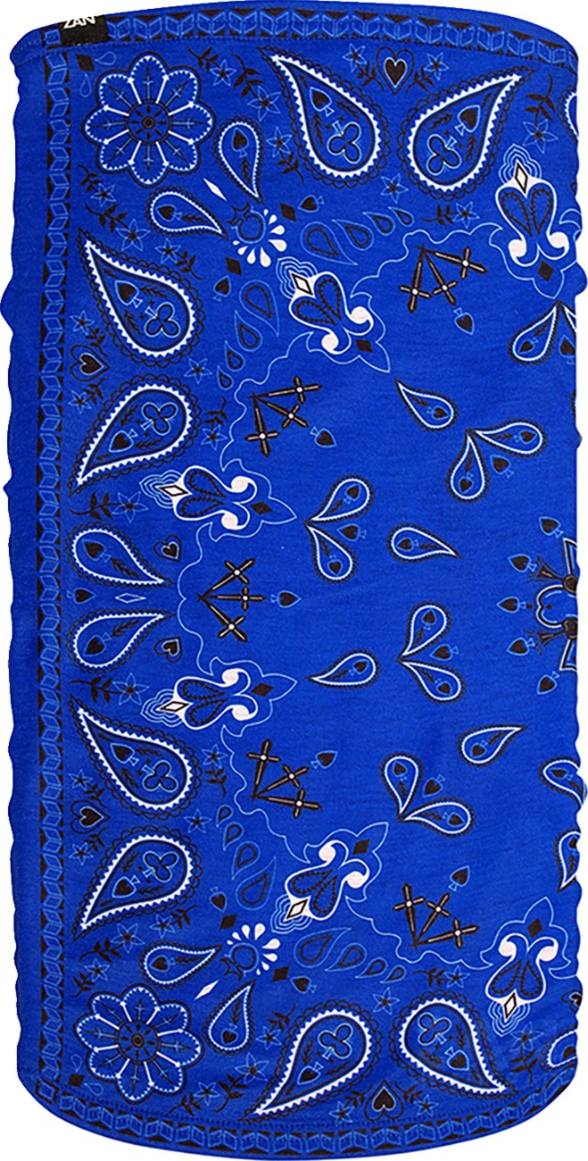 ZAN HEADGEAR Motley Tube® Fleece Lined Blue Paisley TF111 – Versatile Cold Weather Headgear