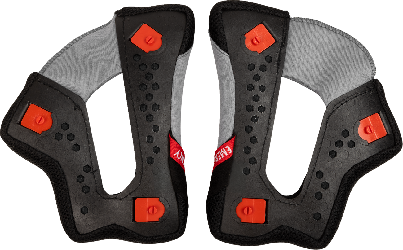 THOR Reflex Sport Cheek Pads - Gray/Black - Small 0134-3994