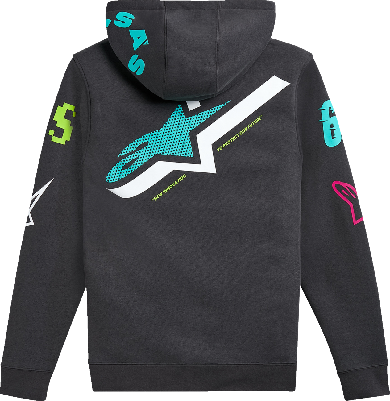 ALPINESTARS Variegate Zip Hoodie - Gunmetal - 2XL 1215-53200-190-2X