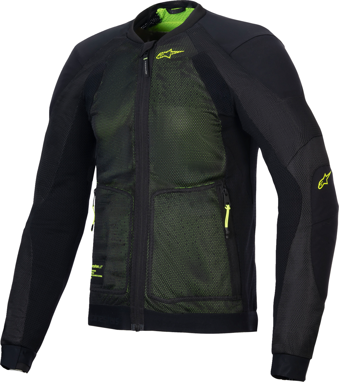 ALPINESTARS Troop-Air Jacket - Black/Fluo Yellow - 4XL 3301225-168-4XL